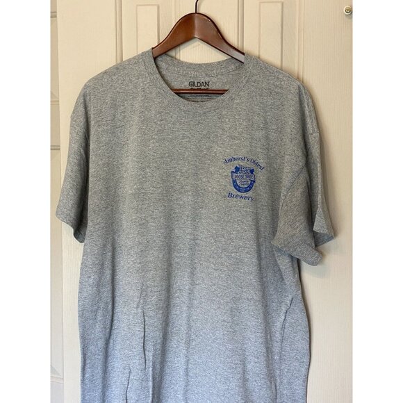 Loose Shoe Brewing Company Gray S/S T-Shirt Men's Size XL Gildan Amherst VA - Picture 3 of 6